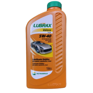 Óleo 5w40 Sintético Lubrax Valora Flex 1L